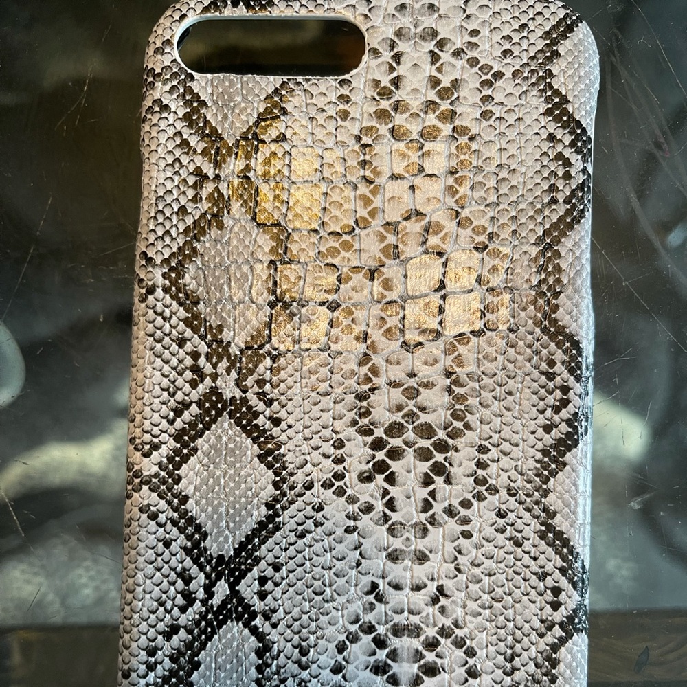 iPhone 8 Plus snakeskin phone case, like new